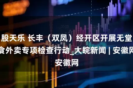 股天乐 长丰（双凤）经开区开展无堂食外卖专项检查行动_大皖新闻 | 安徽网