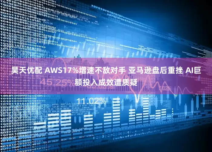 昊天优配 AWS17%增速不敌对手 亚马逊盘后重挫 AI巨额投入成效遭质疑